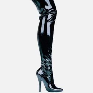 Ellie Brand 5 Inch Heel Thigh High Stretch Boot Size 9